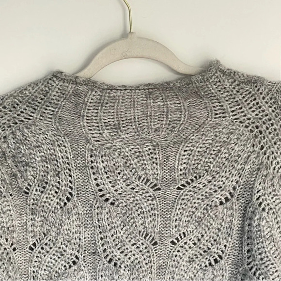 J Crew Pointelle Cable Knit Alpaca Blend Oversized Sweater - 29369 - Picture 8 of 12